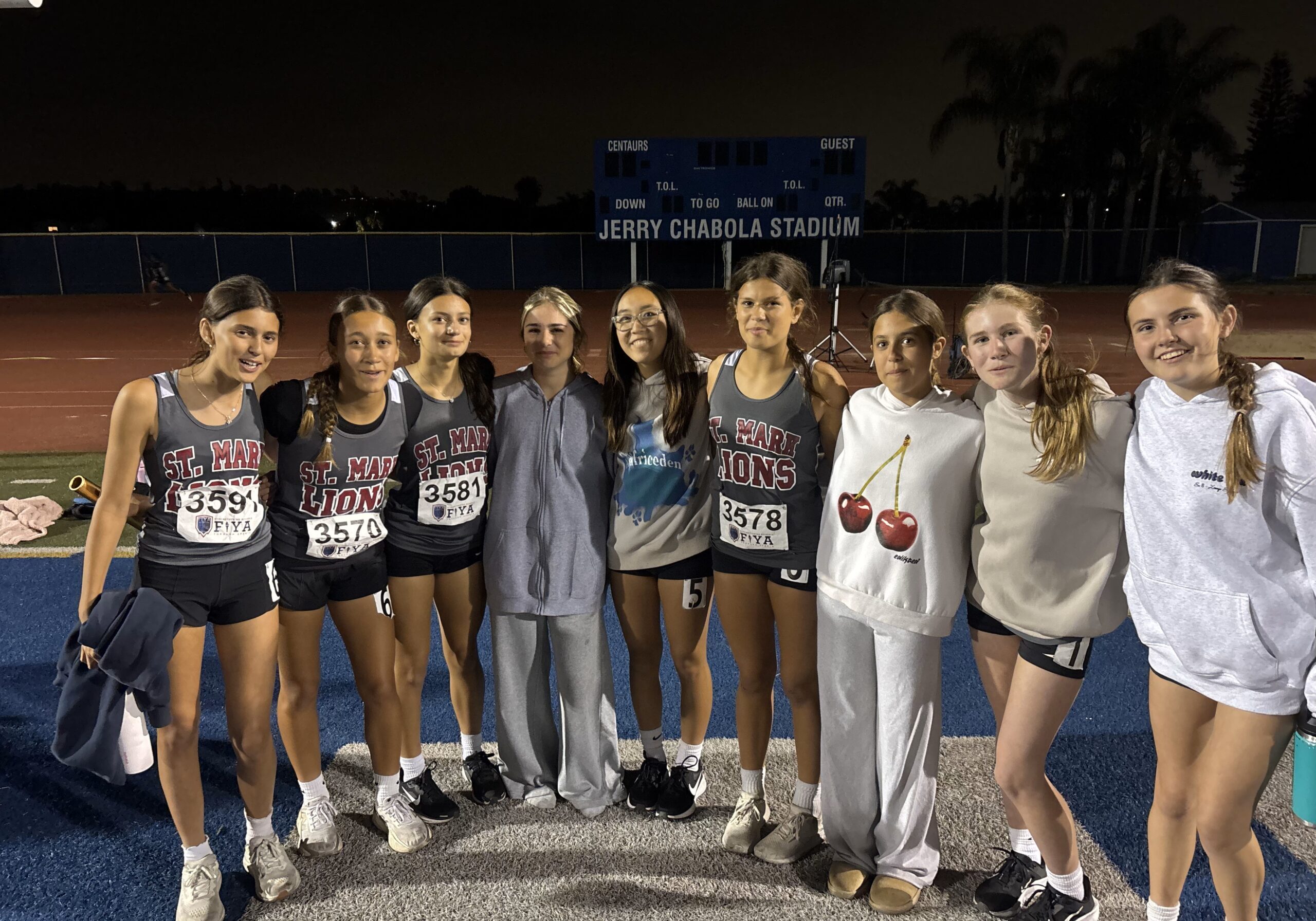 st mark d-1 girls track